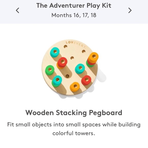 Like new love every wooden peg board - Picture 1 of 3